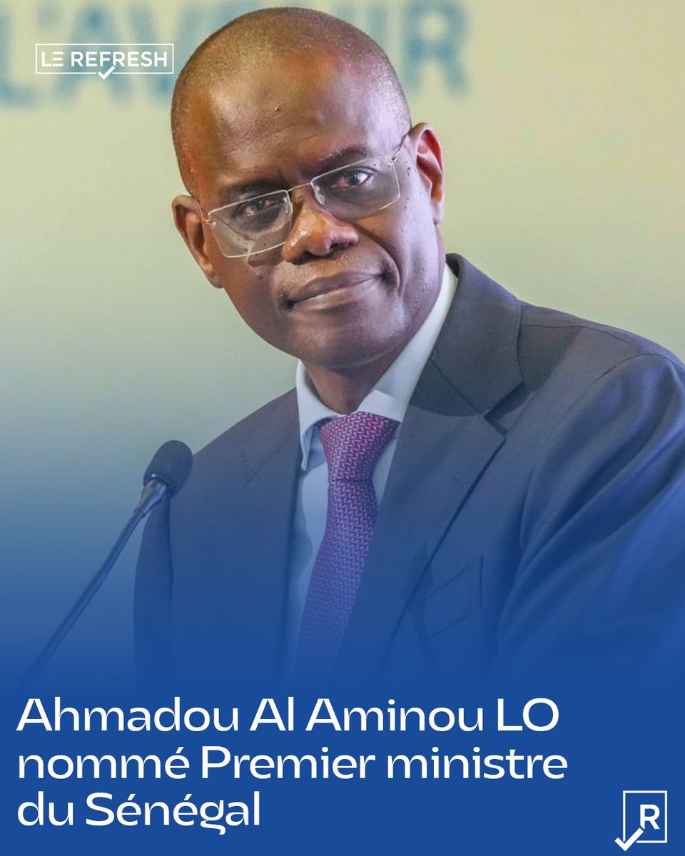Ahmadou Al Aminou Lo niwe wagizwe Minisitiri w'intebe