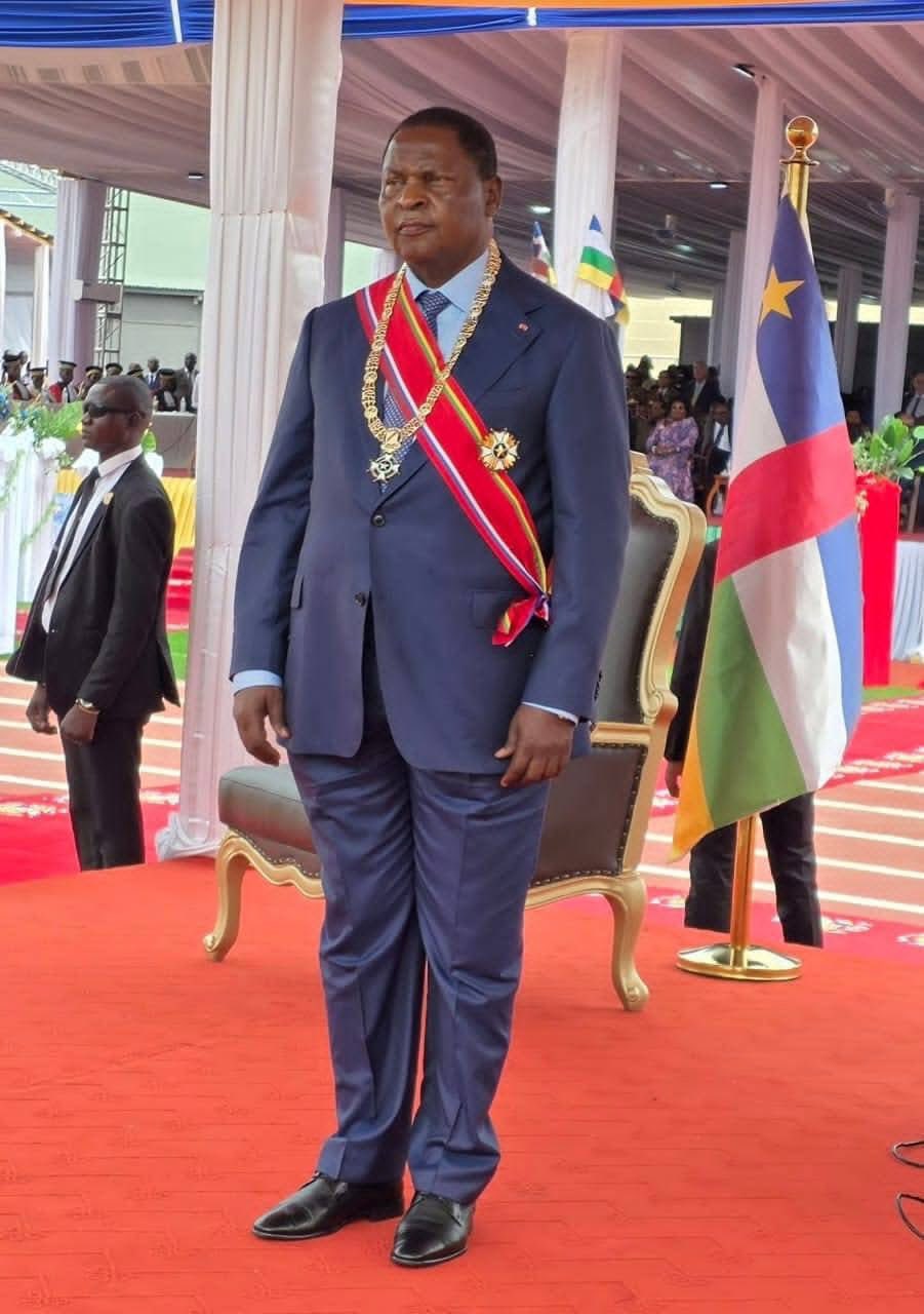 Faustine-Archange Touadéra yatangiye manda ye ya gatatu nyuma yo gutsinda amatora yo mu Ukuboza 2025.