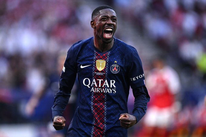 Ousmane Dembélé watsinze igitego cyo kunganya yatsinze kuri penaliti
