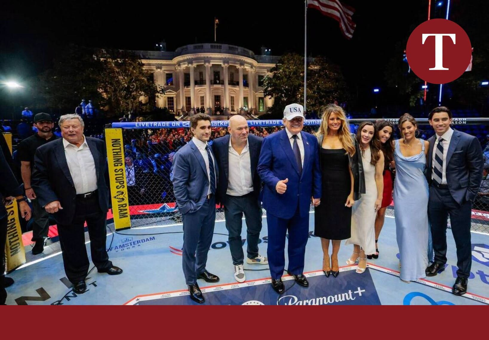 Donald Trump, Melania Trump na Dana White bitabiriye ibi ibirori bya UFC Freedom 250 byabereye muri White House ku wa 15 Kamena 2026